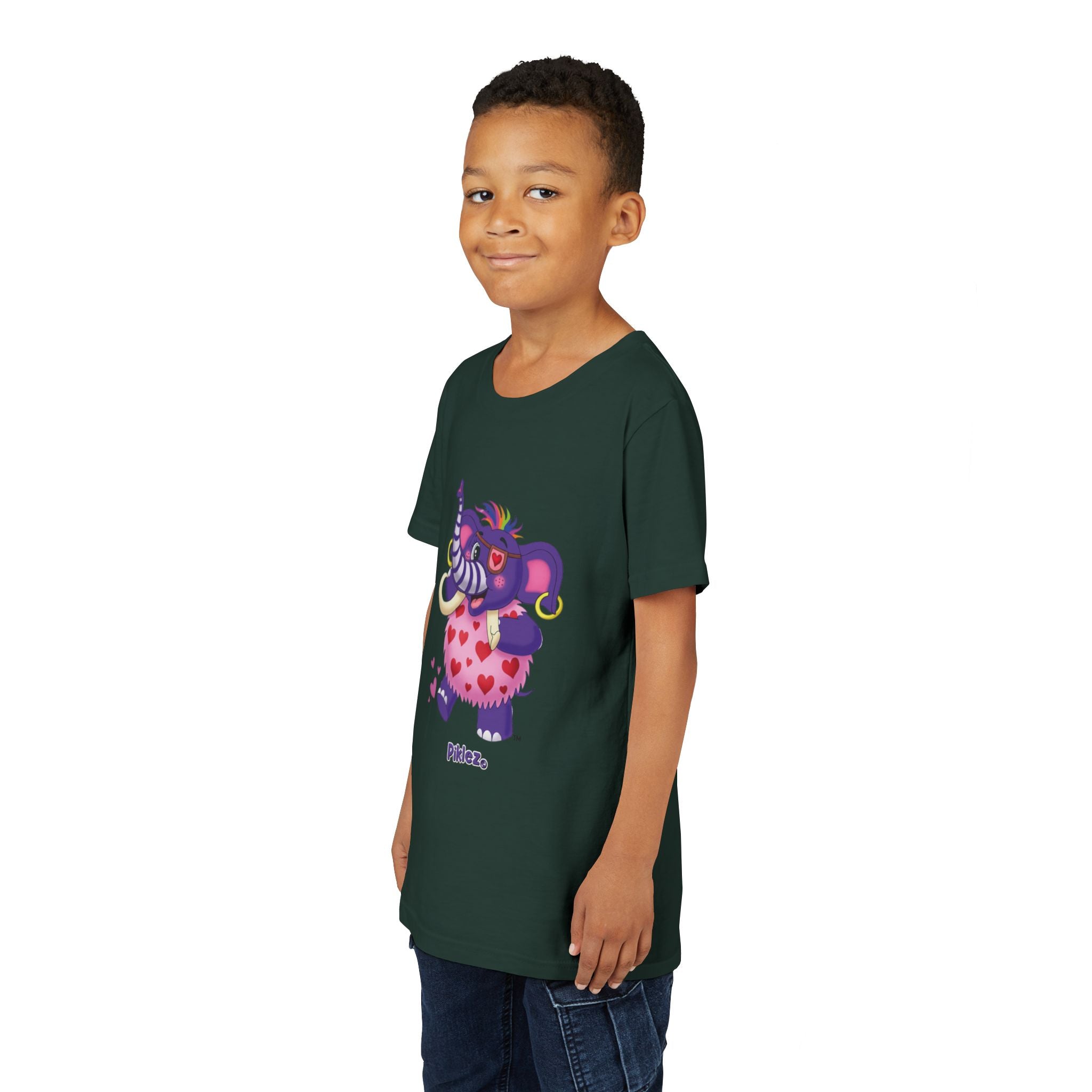 Piklez™ Youth Short Sleeve Tee – "Full of Love!" Graphic Shirt | Smile Universe Collection