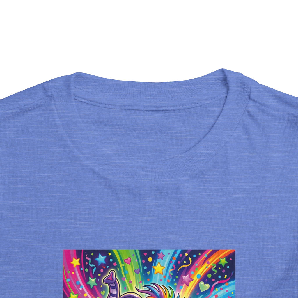 Piklez™ Toddler Short Sleeve Tee – "Born to Celebrate!" Graphic Shirt | Smile Universe Collection