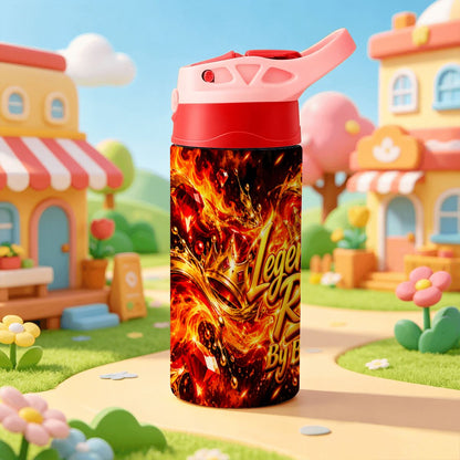 Legendary Run Water Bottle - Fire & Gold Edition