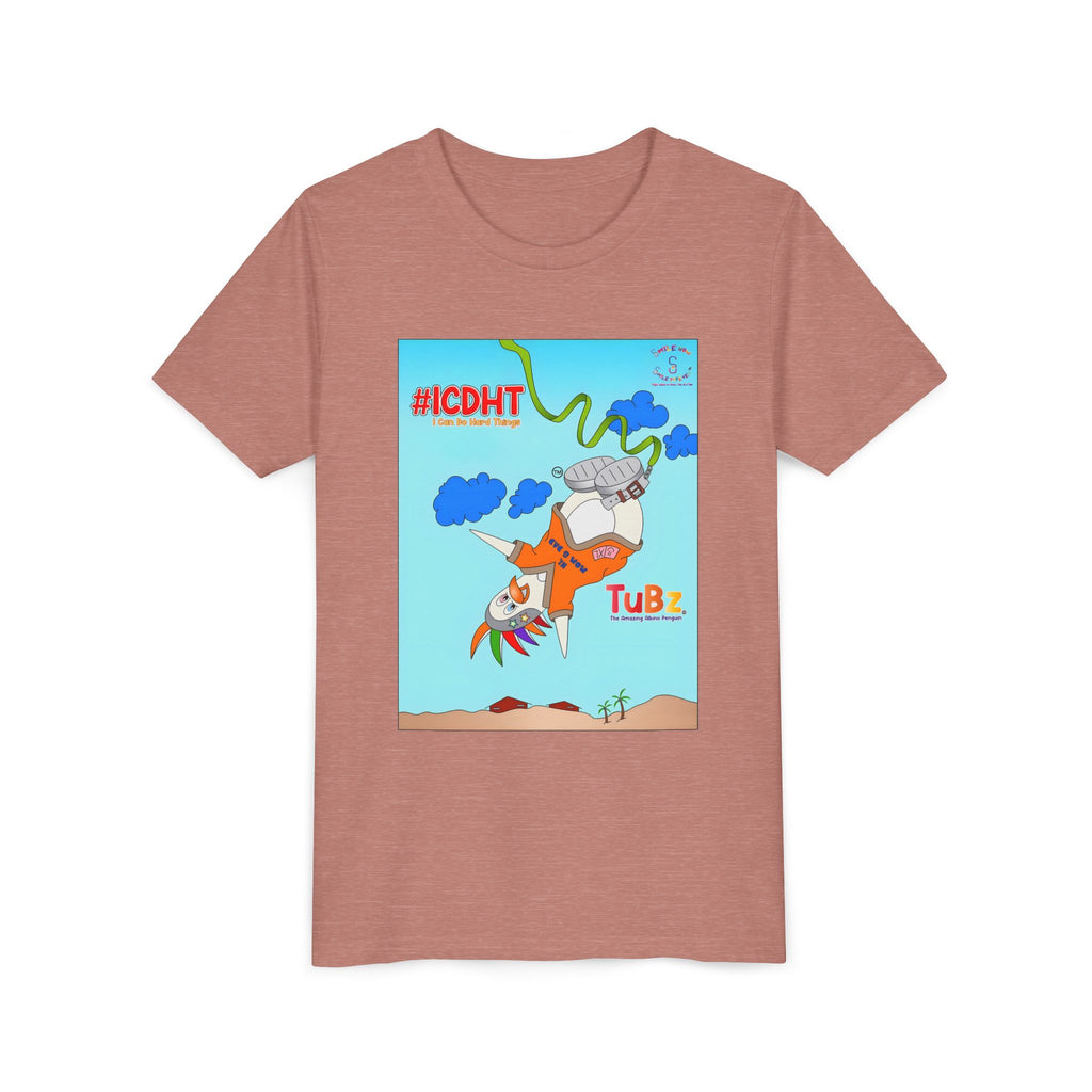 TuBz™ "I Can Do Hard Things" Youth T-Shirt - Motivational Kids Graphic Tee