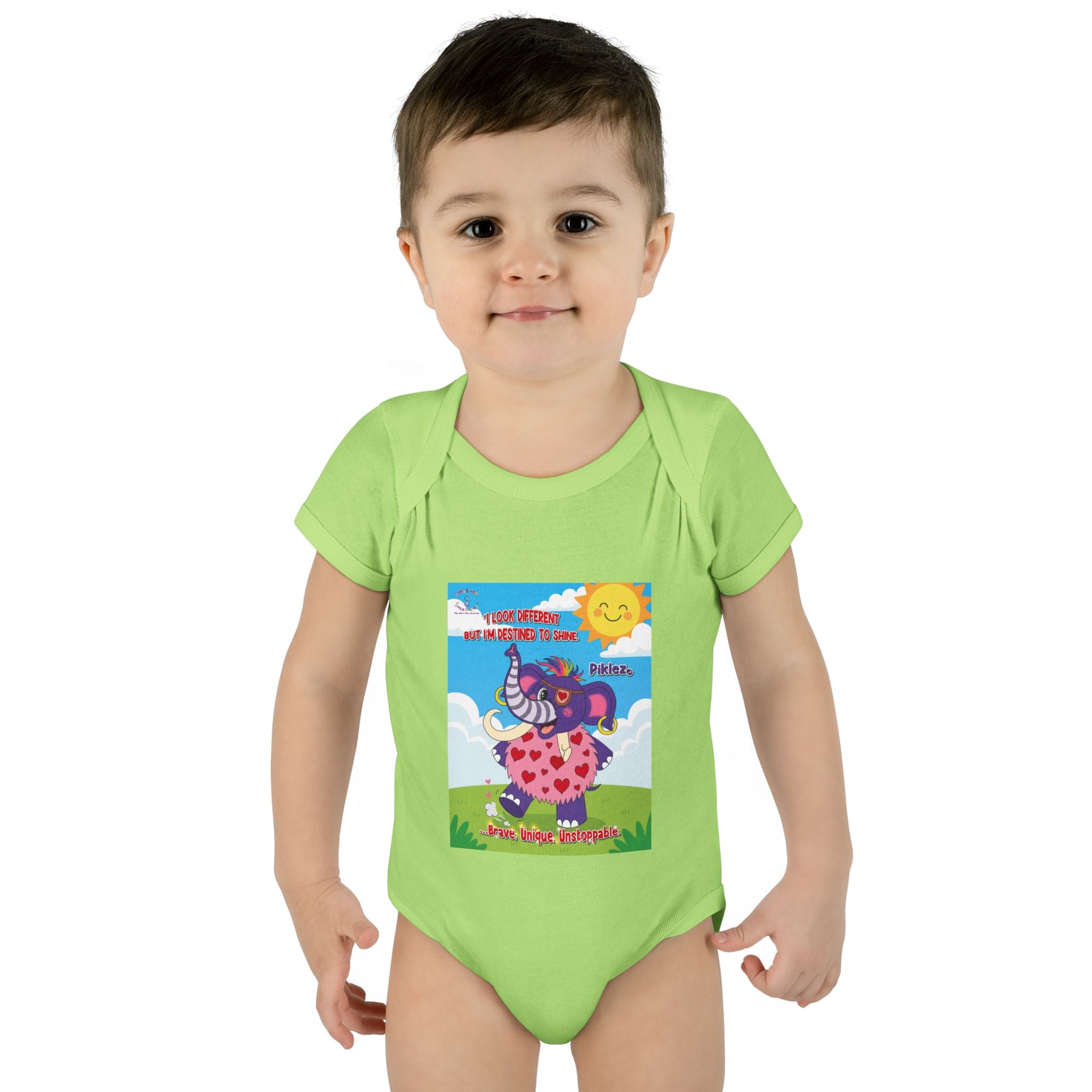 Piklez™ Infant Bodysuit – “Destined to Shine” Baby Outfit | Smile Universe Collection