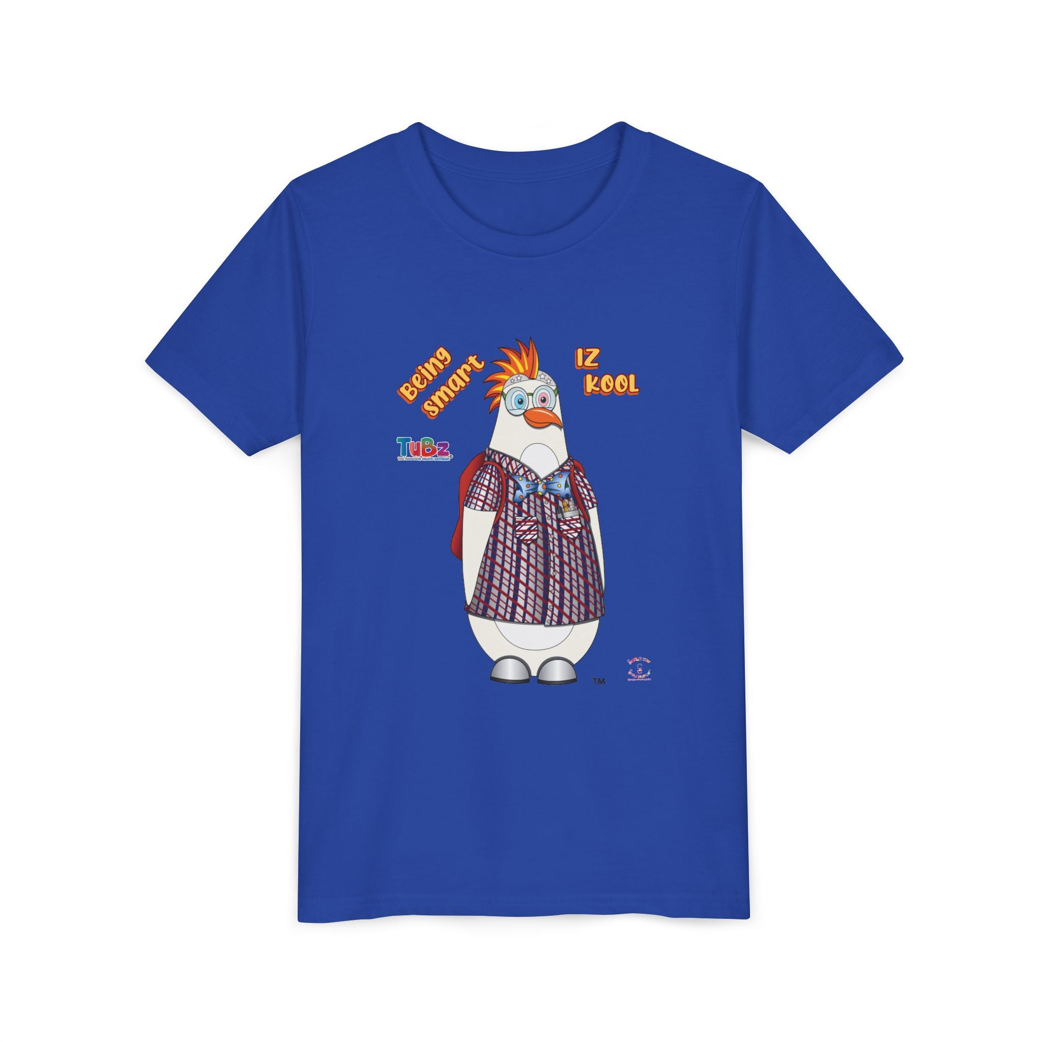 TuBz™ "Being Smart Iz Kool" Youth Graphic T-Shirt - Educational Kids Tee | TuBz4Kidz