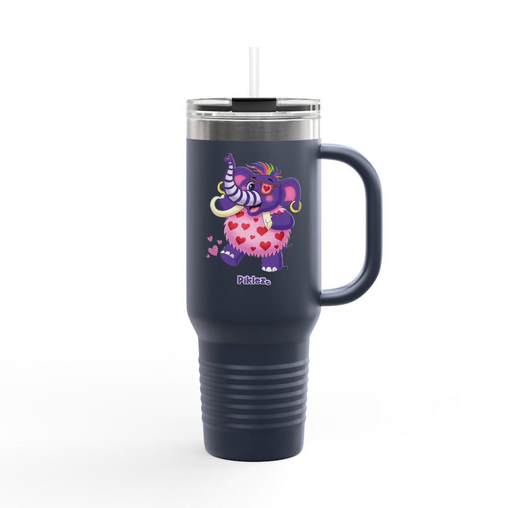 Piklez™ 40oz Insulated Travel Mug – "Full of Love!" Graphic | Smile Universe Collection