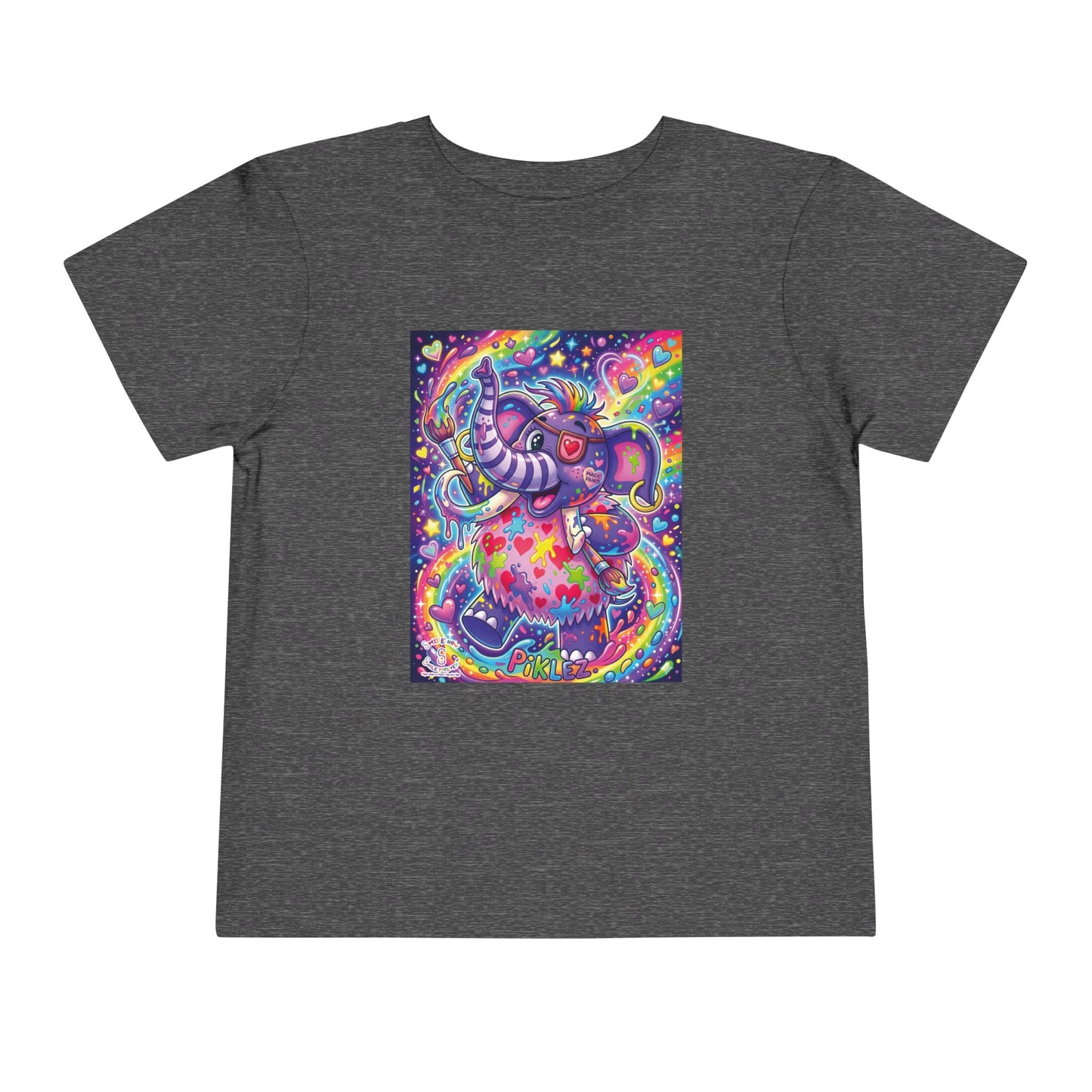 Piklez™ Toddler Short Sleeve Tee – "Magic Paint!" Graphic Shirt | Smile Universe Collection
