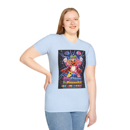Panz™ Unisex Softstyle T-Shirt  for Adult– "My Energy is Powerful" Graphic Tee | Smile Universe Collection
