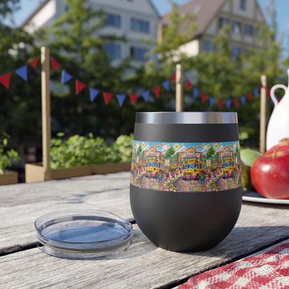 Lani™ 12oz Copper Vacuum Insulated Cup – "Where Being Different is CELEBRATED!" Graphic