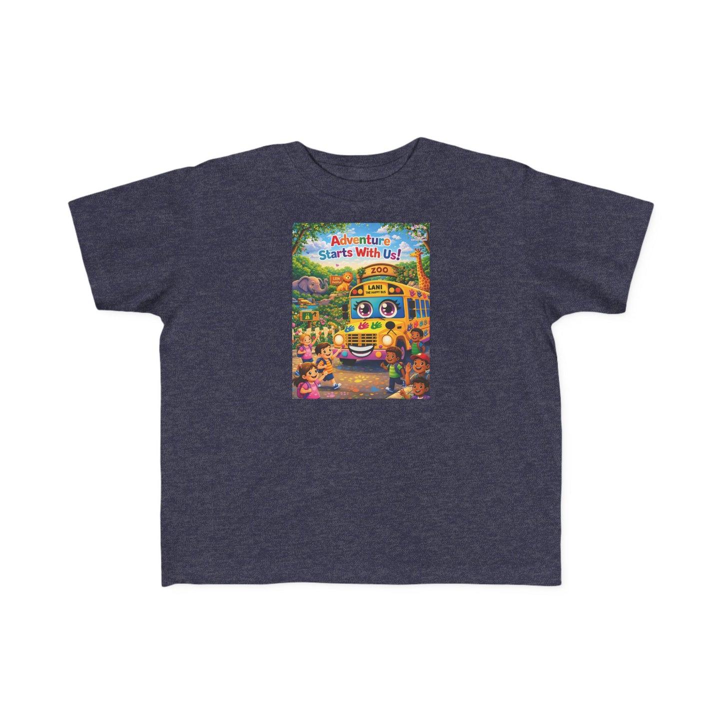 Lani™ Toddler's Fine Jersey Tee – "Adventure Starts With Us!" Graphic