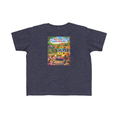 Lani™ Toddler's Fine Jersey Tee – "Adventure Starts With Us!" Graphic