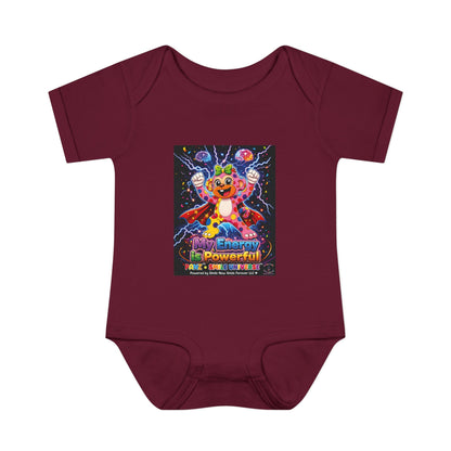 Panz™ Infant Baby Rib Bodysuit – "My Energy is Powerful" Graphic Onesie | Smile Universe Collection