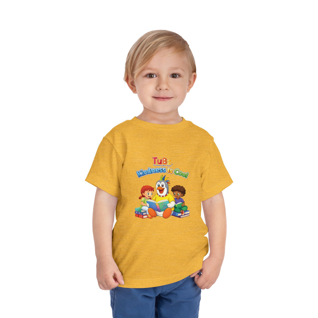 TuBz™ "Kindness Is Cool" Kids T-Shirt - Positive Message Graphic Tee | Smile Universe TuBz4Kidz