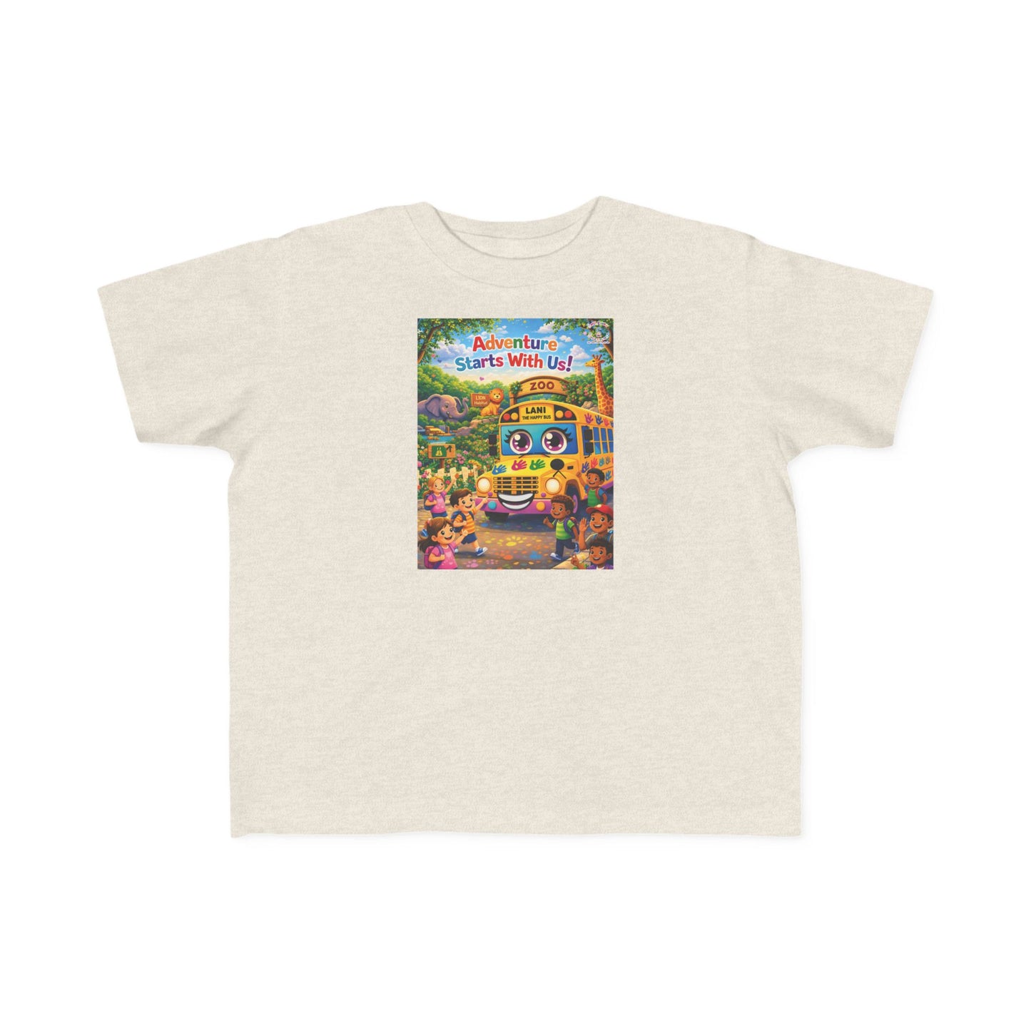 Lani™ Toddler's Fine Jersey Tee – "Adventure Starts With Us!" Graphic