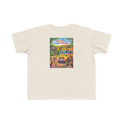 Lani™ Toddler's Fine Jersey Tee – "Adventure Starts With Us!" Graphic