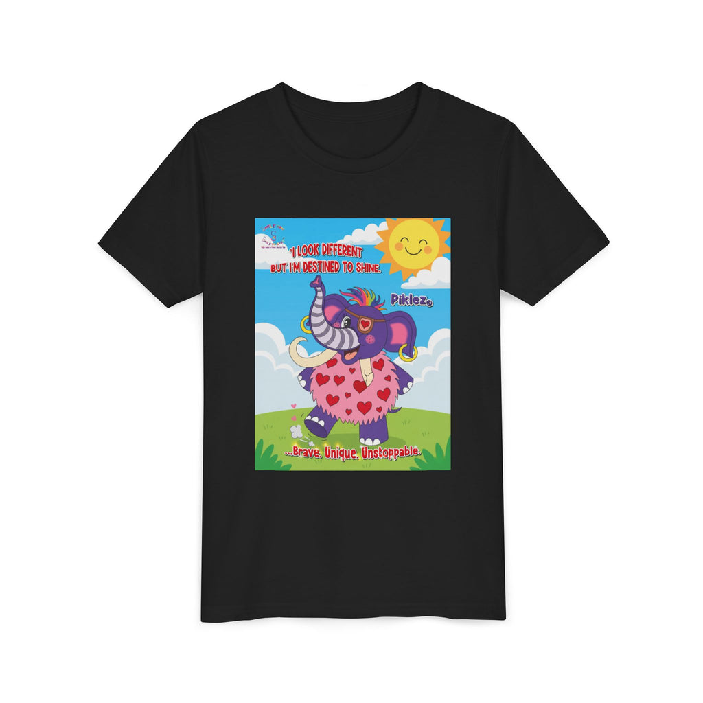 Piklez™ Kids T-Shirt Youth Tee – “Destined to Shine” Graphic Tee | Smile Universe Collection