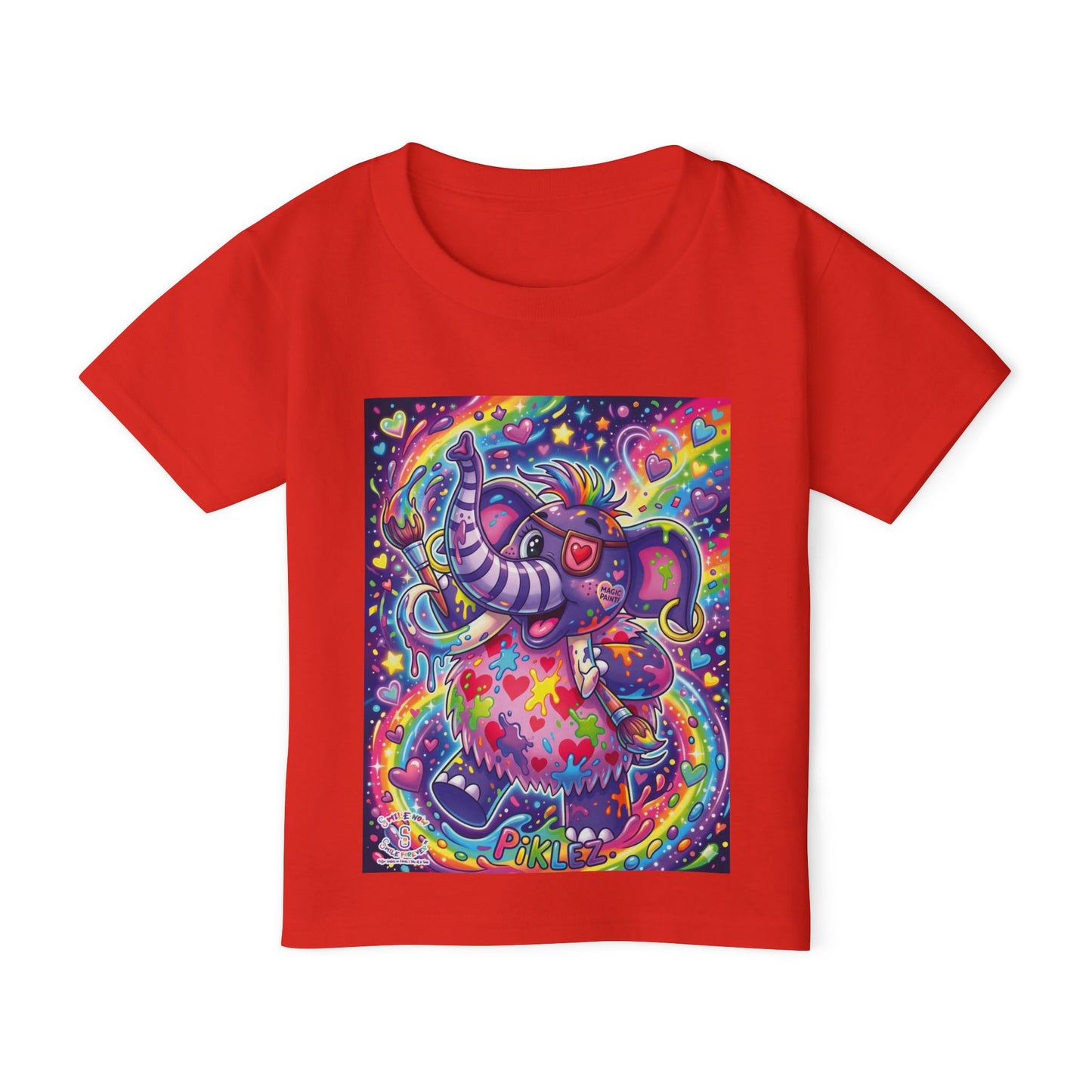 Piklez™ Kids Softstyle Tee – "Magic Paint!" Graphic Shirt | Smile Universe Collection