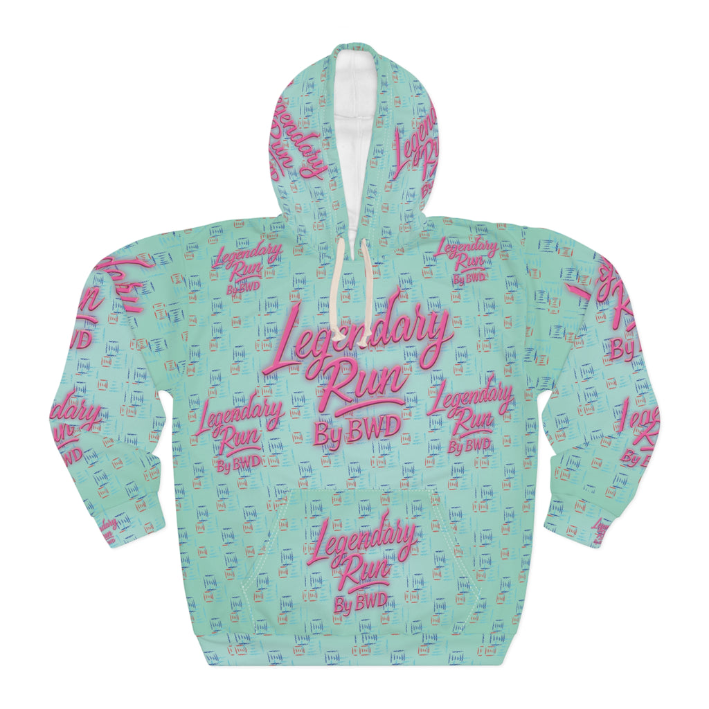 Legendary Run All-Over Print Hoodie — Pullover