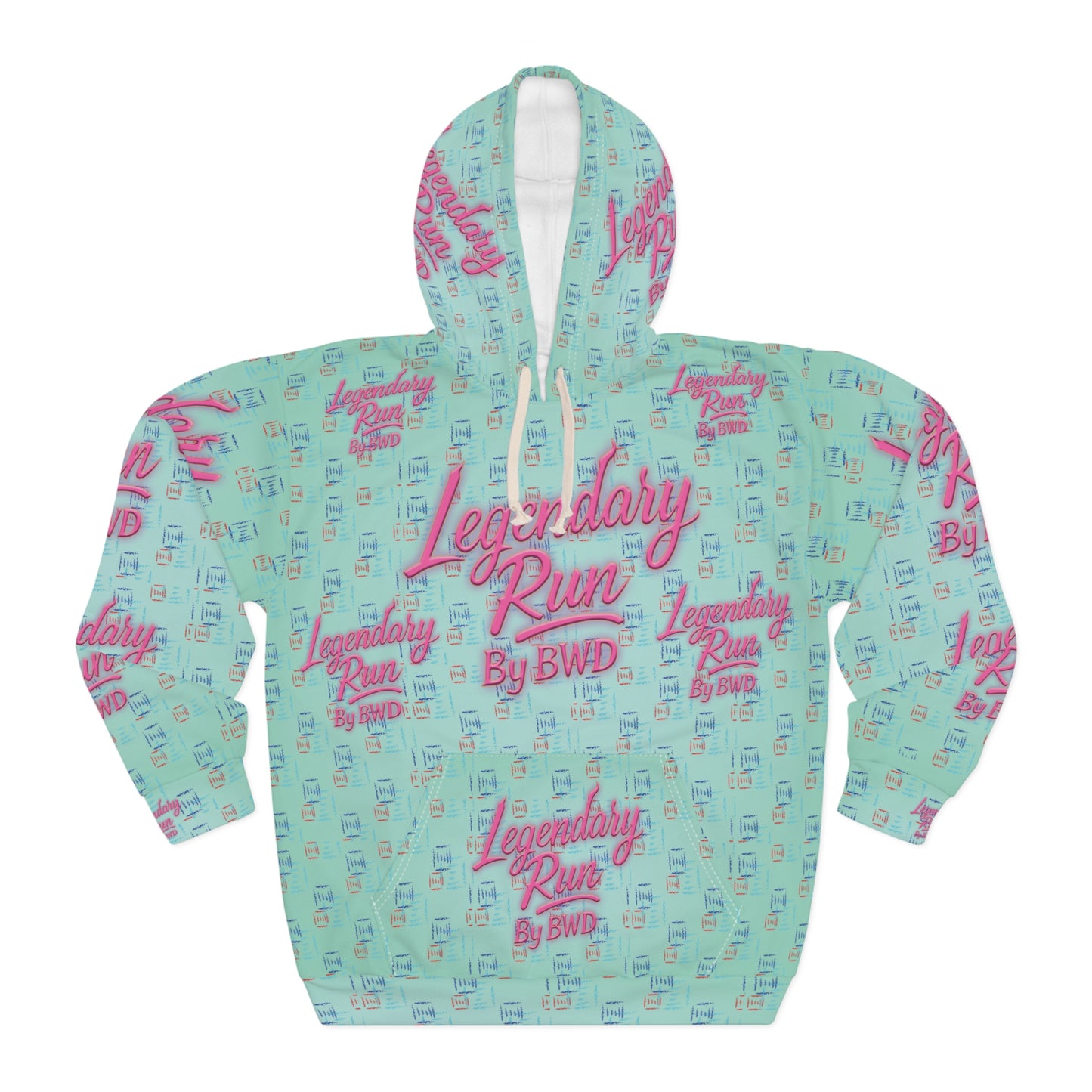 Legendary Run All-Over Print Hoodie — Pullover
