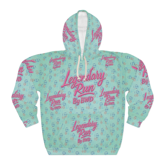 Legendary Run All-Over Print Hoodie — Pullover