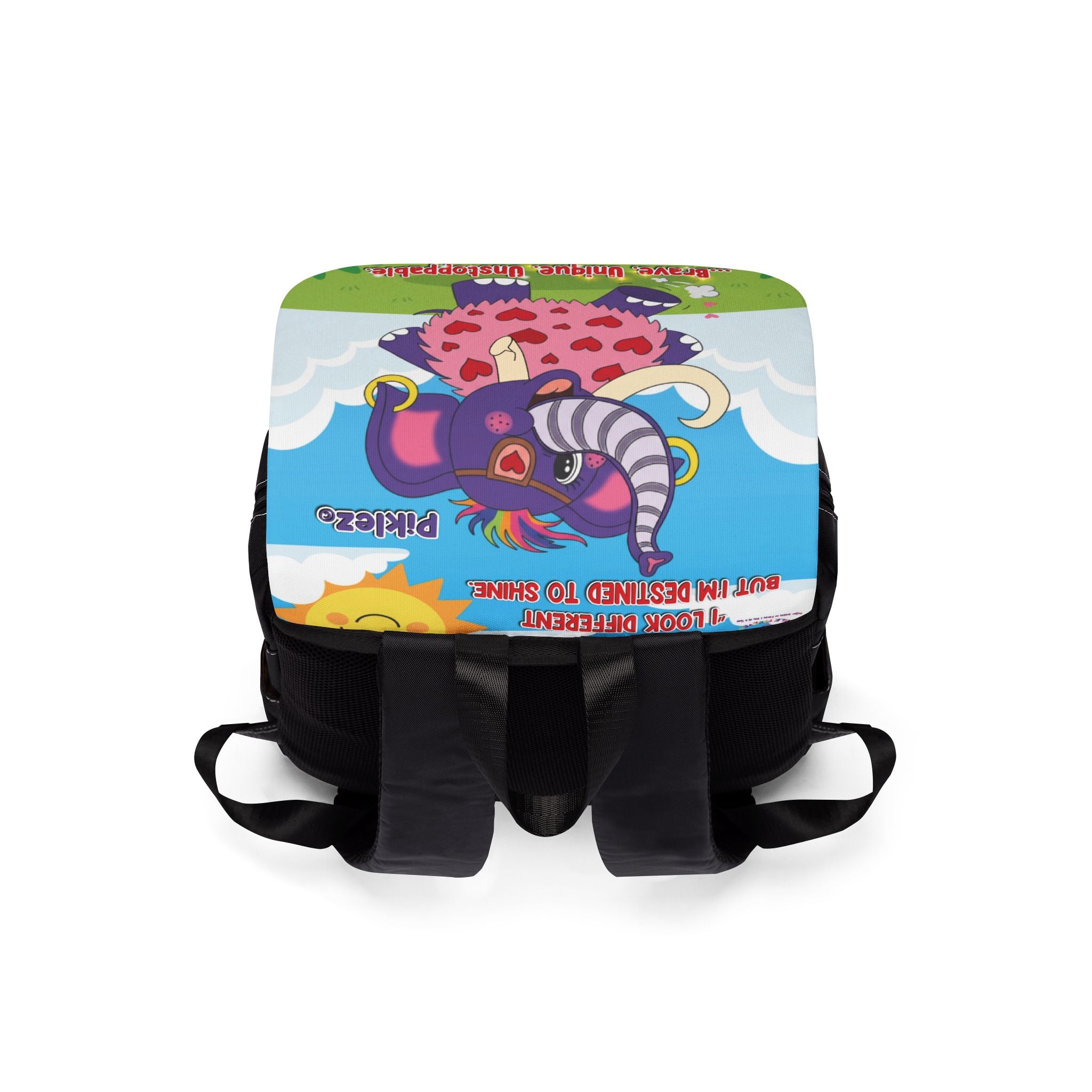 Piklez™ Unisex Casual Shoulder Backpack – “Destined to Shine” | Smile Universe Collection