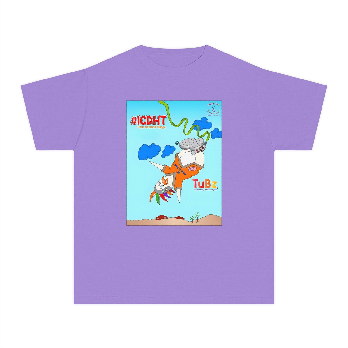 TuBz™ "I Can Do Hard Things" Youth T-Shirt | Youth Midweight Tee- Motivational Kids Graphic Tee