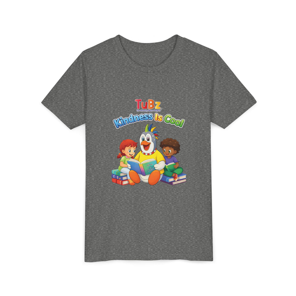 TuBz™ "Kindness Is Cool" Kids T-Shirt - Positive Message Graphic Tee | Smile Universe TuBz4Kidz
