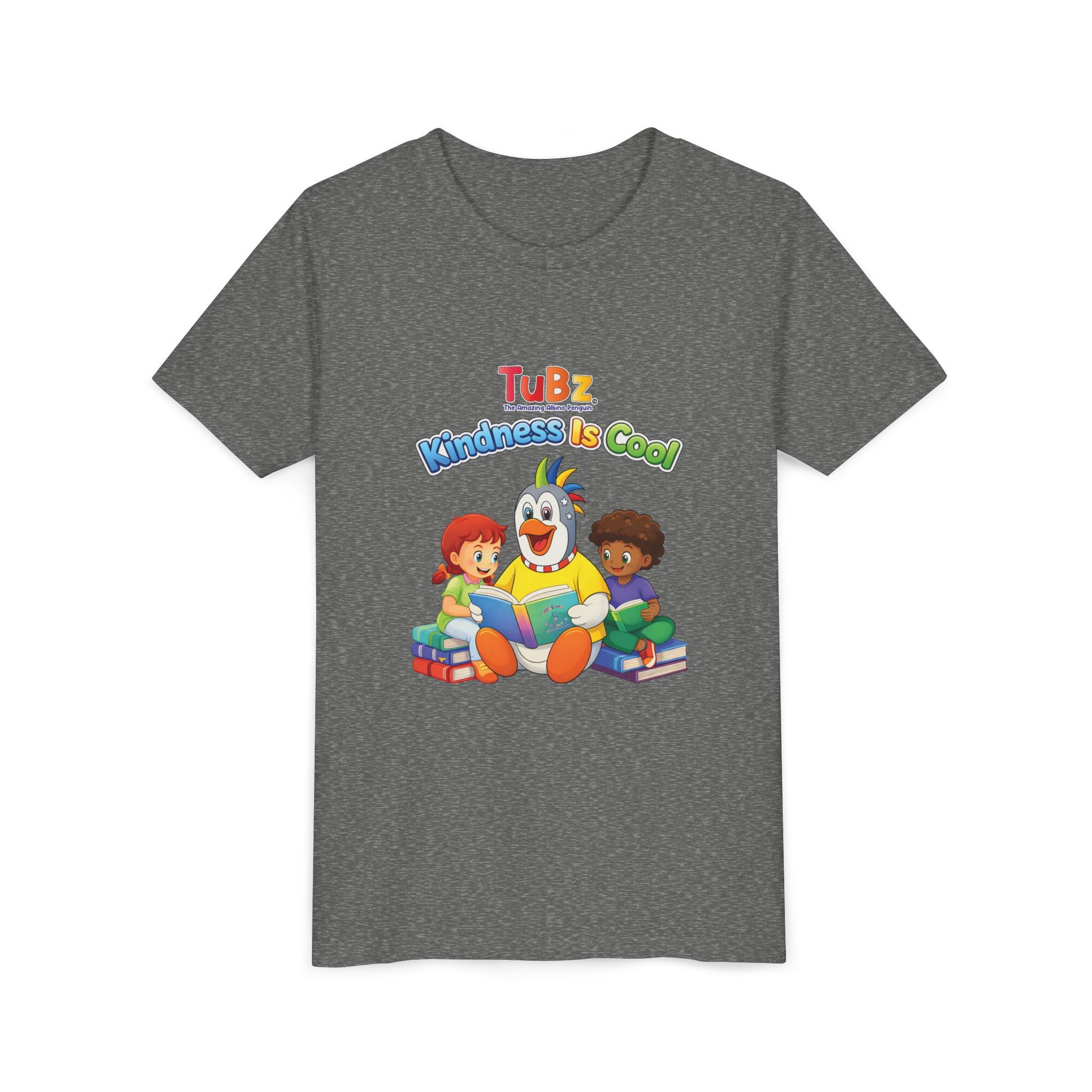 TuBz™ "Kindness Is Cool" Kids T-Shirt - Positive Message Graphic Tee | Smile Universe TuBz4Kidz