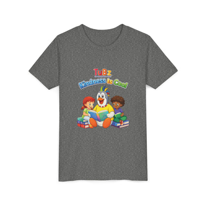TuBz™ "Kindness Is Cool" Kids T-Shirt - Positive Message Graphic Tee | Smile Universe TuBz4Kidz