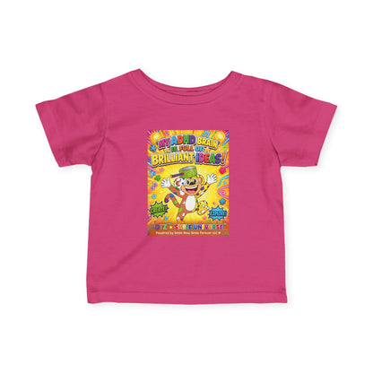 Potz™ Infant Fine Jersey Tee – "My ADHD Brain is Full of Brilliant Ideas!" Graphic Tee | Smile Universe Collection