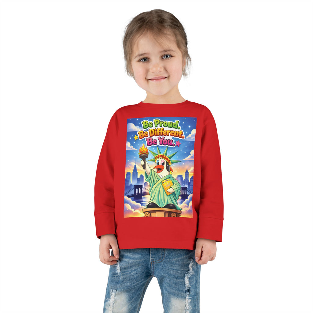 TuBz™ "Be Proud. Be Different. Be You." Toddler T- Shirt - Inspirational Kids Tee