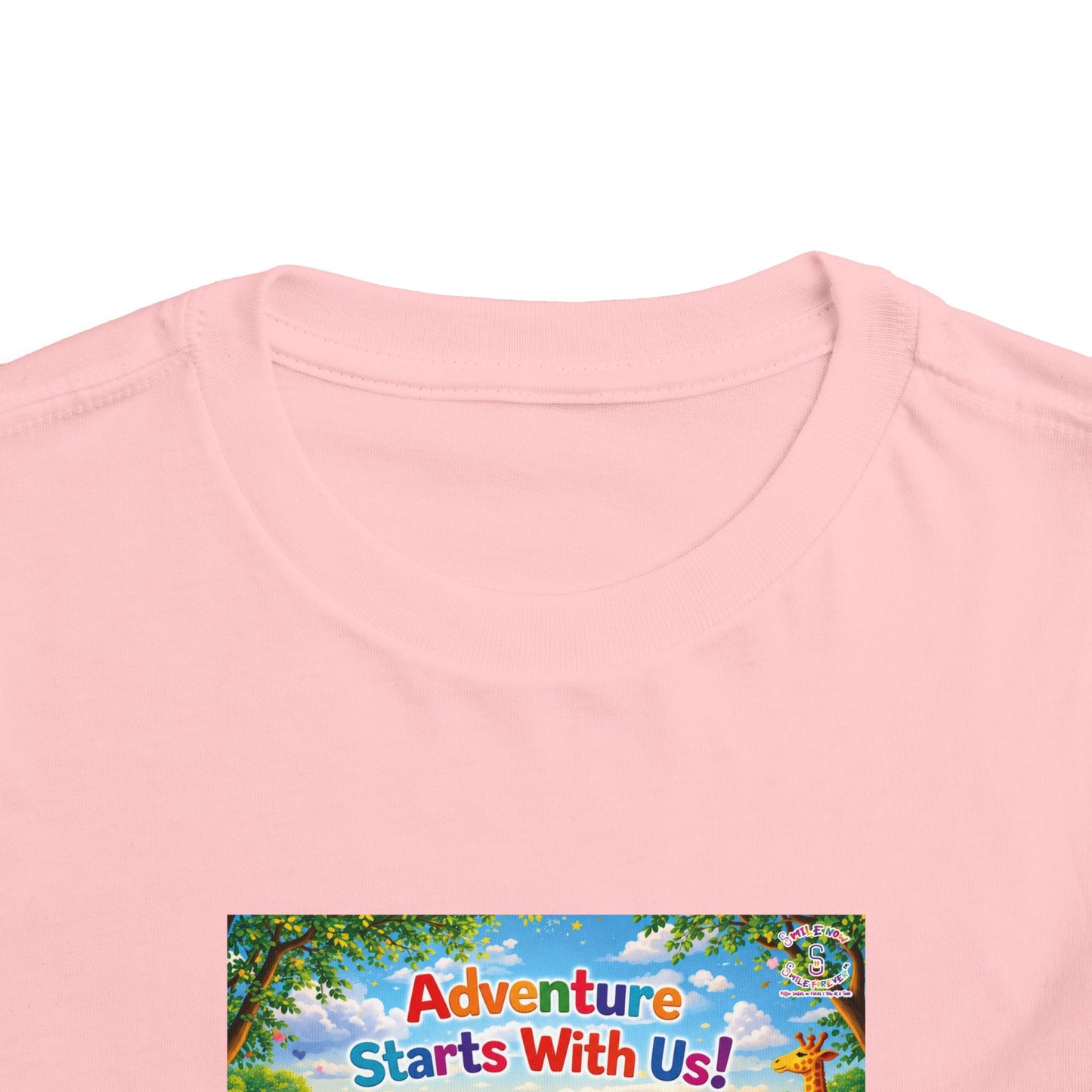 Lani™ Toddler Short Sleeve Tee – "Adventure Starts With Us!" Graphic