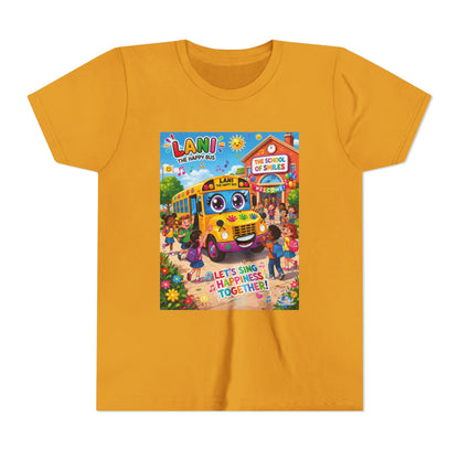 Lani™ Youth Short Sleeve Tee – "Let's Sing Happiness Together!" Graphic