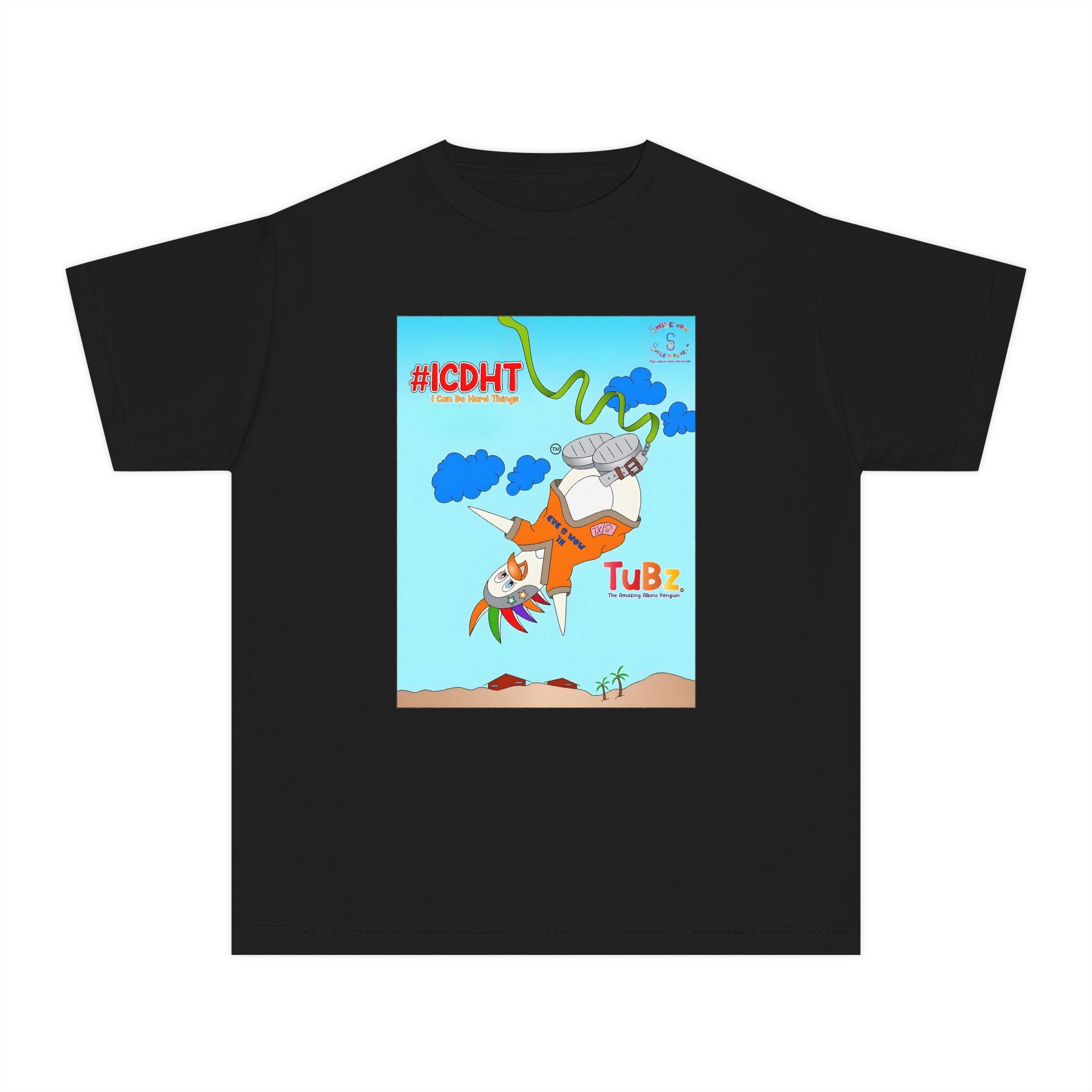 TuBz™ "I Can Do Hard Things" Youth T-Shirt | Youth Midweight Tee- Motivational Kids Graphic Tee