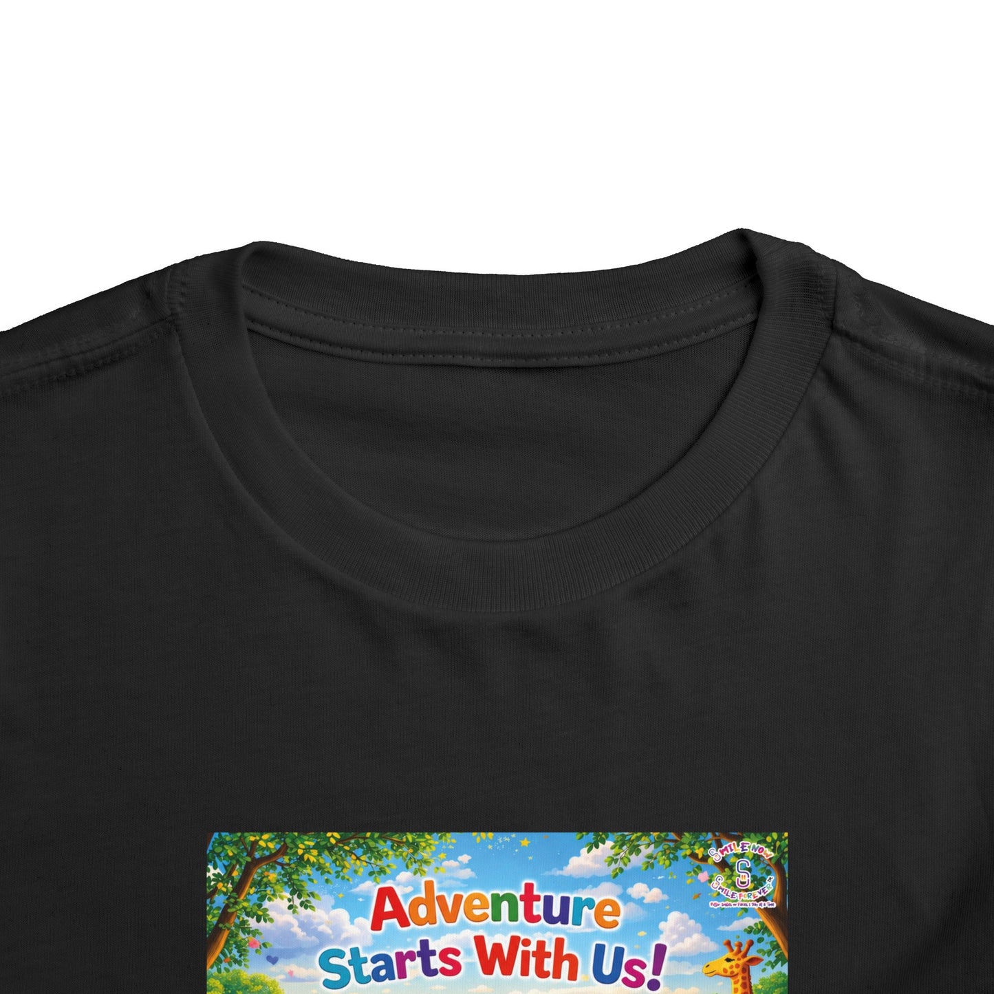 Lani™ Toddler Short Sleeve Tee – "Adventure Starts With Us!" Graphic