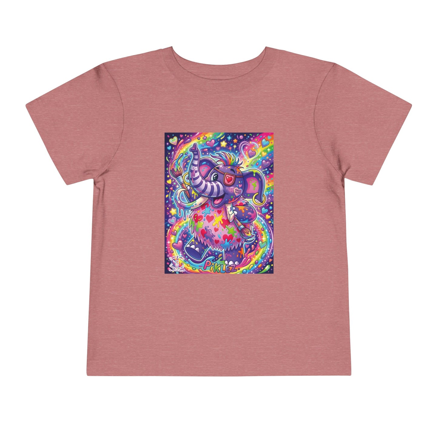Piklez™ Toddler Short Sleeve Tee – "Magic Paint!" Graphic Shirt | Smile Universe Collection