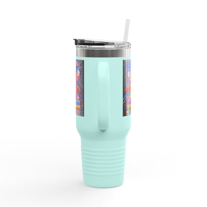 Panz™ Insulated Travel Mug 40oz – "My Energy is Powerful" Graphic Tumbler | Smile Universe Collection