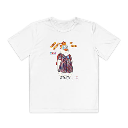 TuBz™ "Being Smart Iz Kool" Youth Competitor T- Shirt - Character Dress-Up Graphic Tee