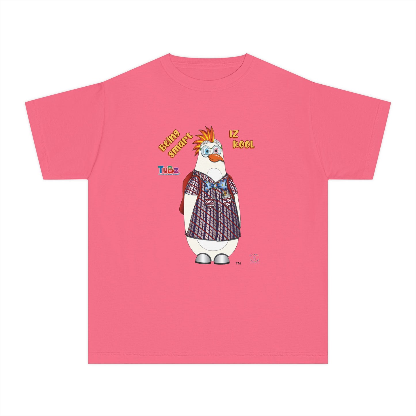 TuBz™ "Being Smart Iz Kool" Youth Graphic T-Shirt - Educational Kids Tee | TuBz4Kidz
