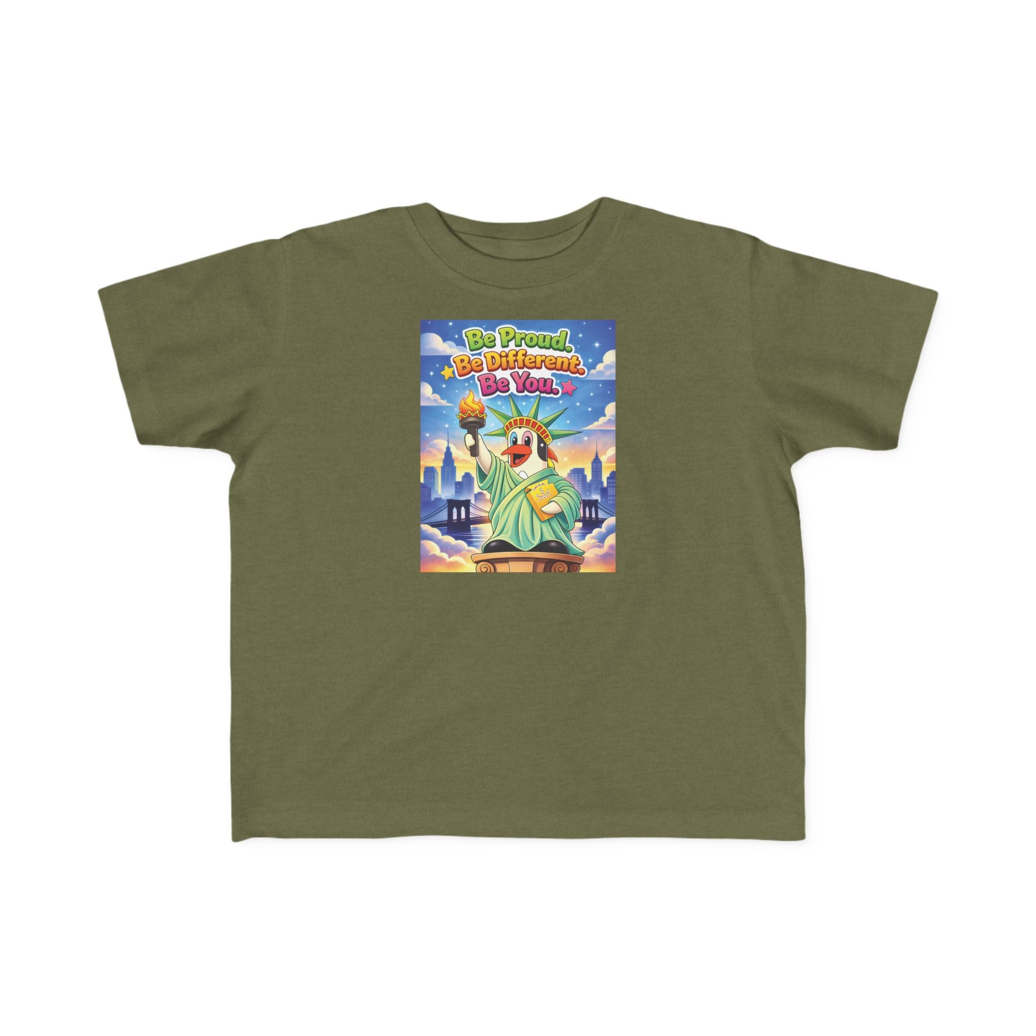 TuBz™ "Be Proud. Be Different. Be You." Kids T-Shirt - Inspirational Graphic Tee