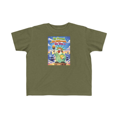 TuBz™ "Be Proud. Be Different. Be You." Kids T-Shirt - Inspirational Graphic Tee