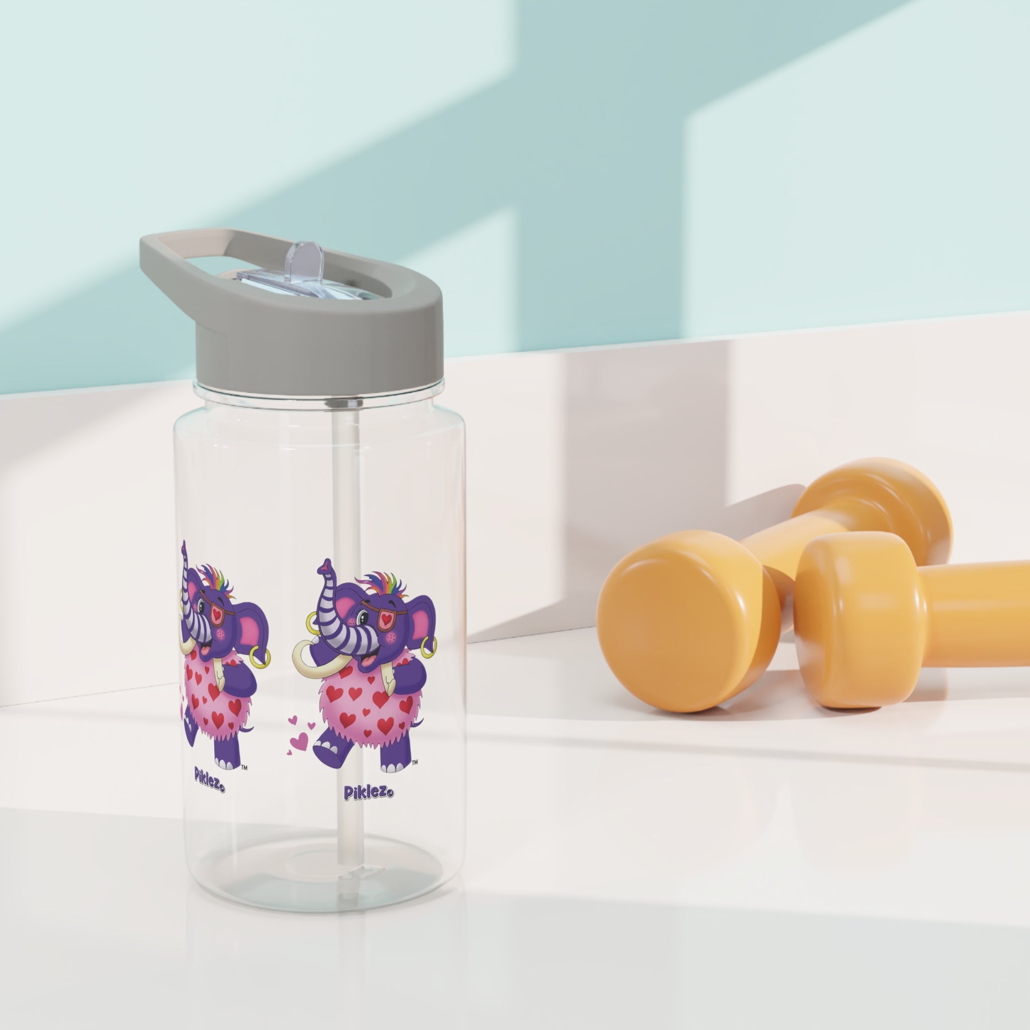 Piklez™ Tritan Water Bottle – "Full of Love!" Graphic | Smile Universe Collection