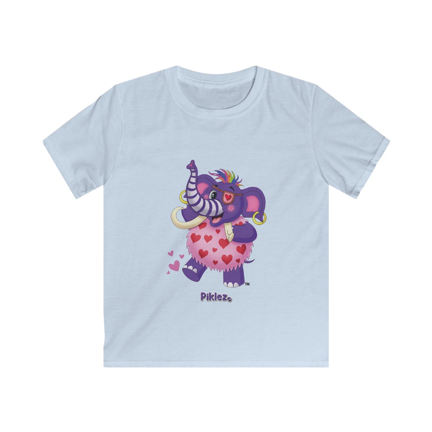Piklez™ Kids Softstyle Tee – "Full of Love!" Graphic Shirt | Smile Universe Collection