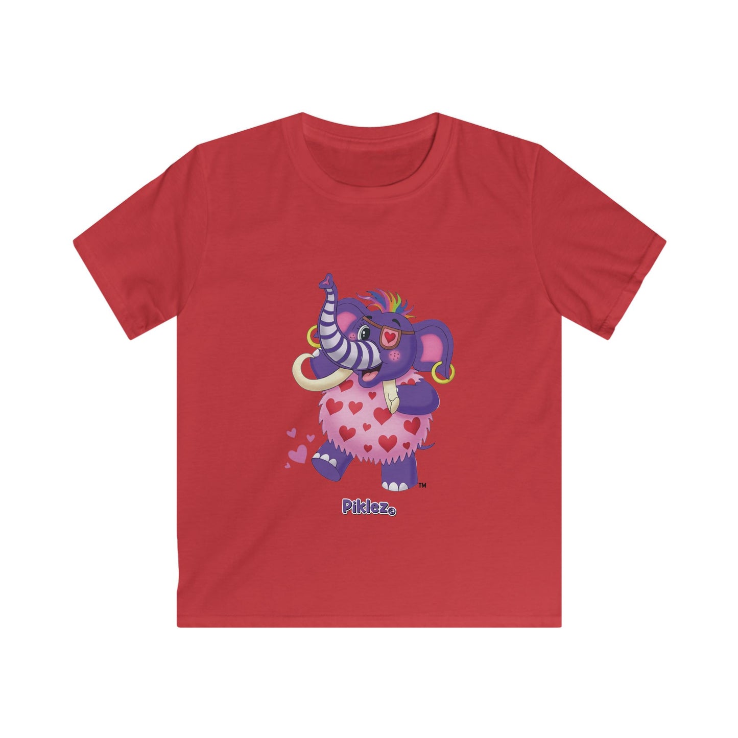 Piklez™ Kids Softstyle Tee – "Full of Love!" Graphic Shirt | Smile Universe Collection