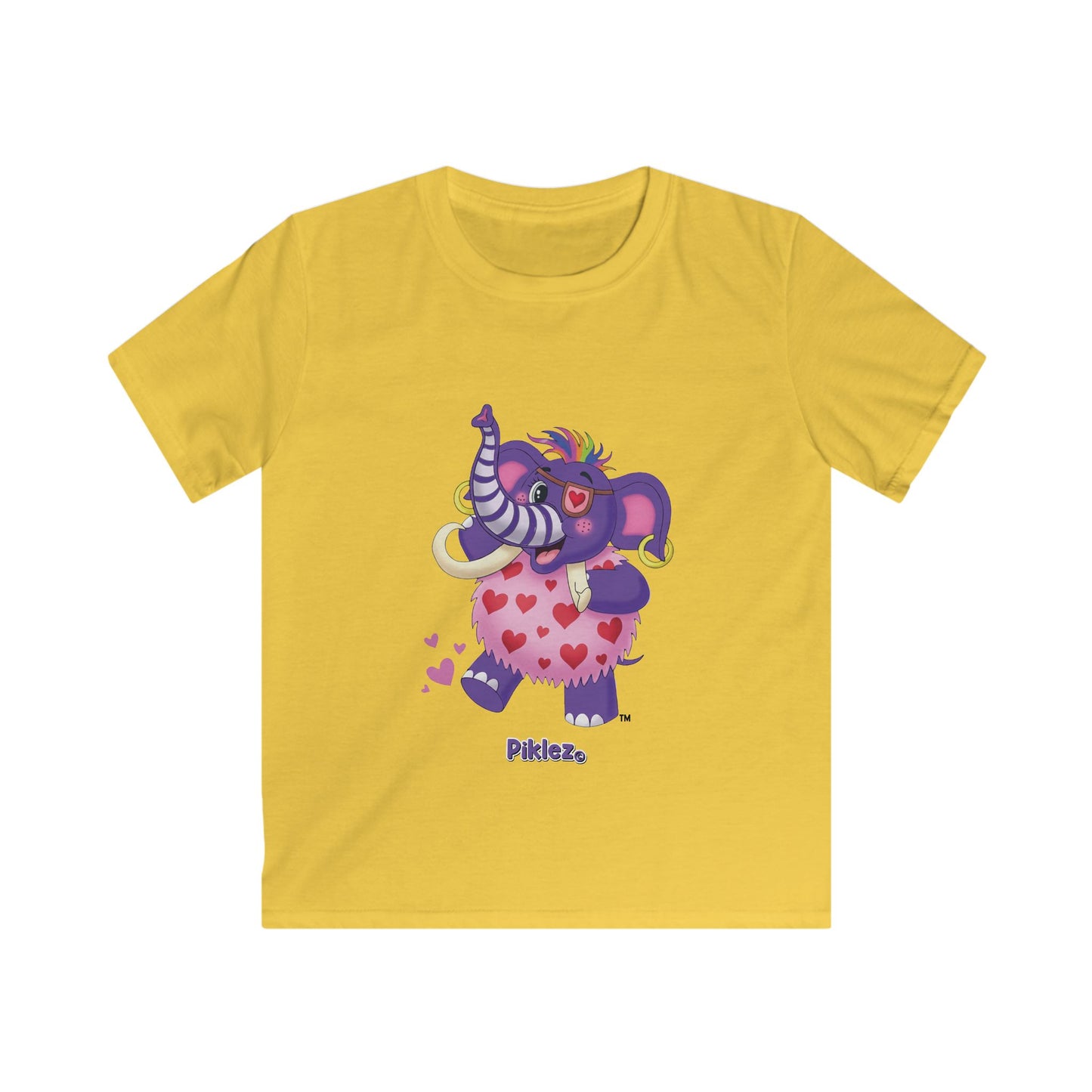 Piklez™ Kids Softstyle Tee – "Full of Love!" Graphic Shirt | Smile Universe Collection