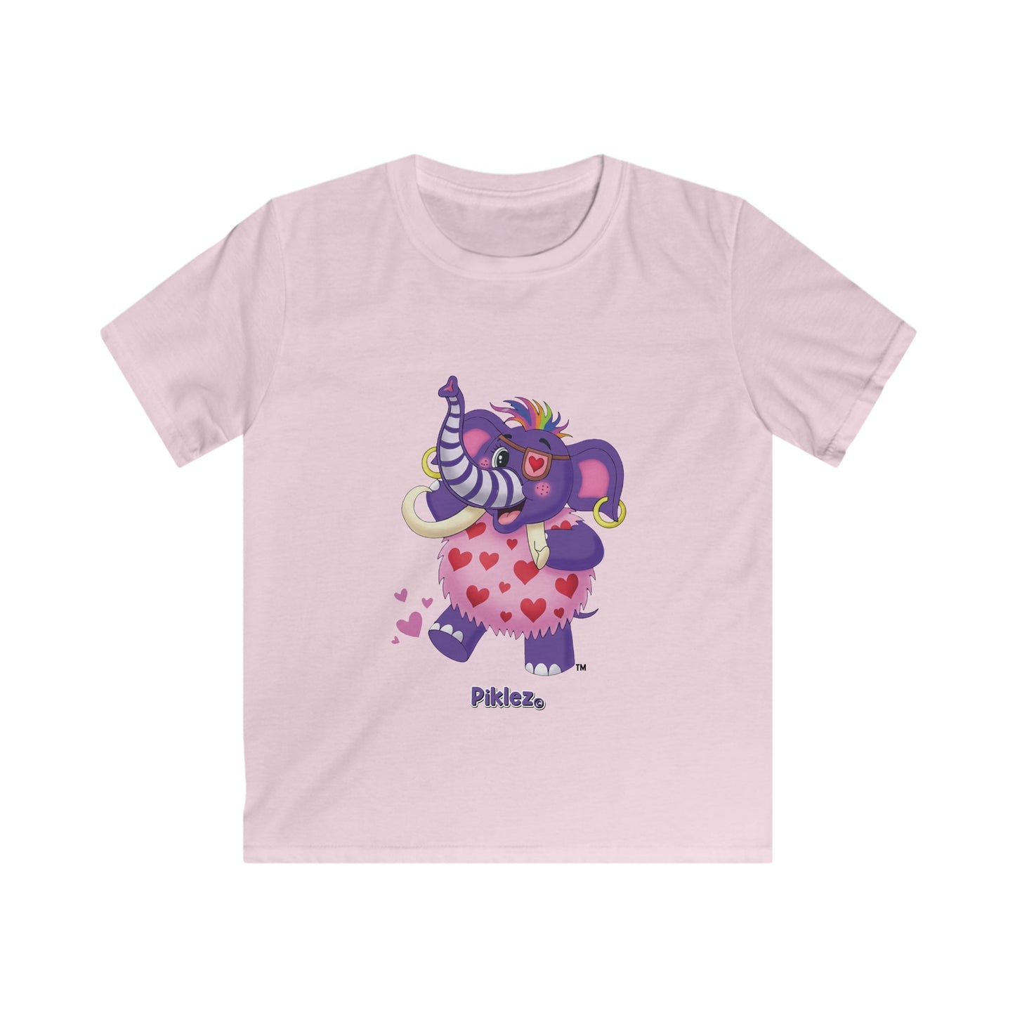 Piklez™ Kids Softstyle Tee – "Full of Love!" Graphic Shirt | Smile Universe Collection