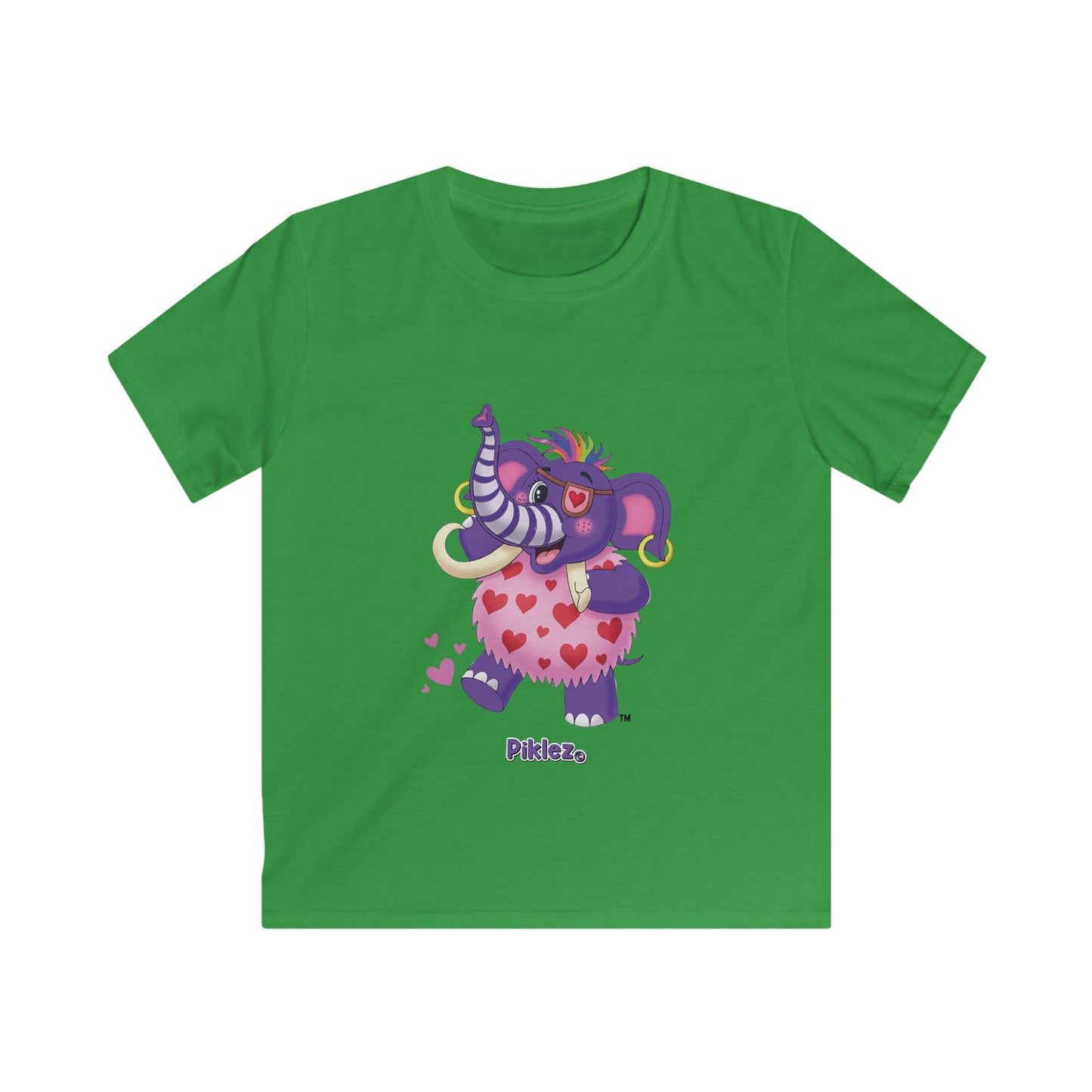 Piklez™ Kids Softstyle Tee – "Full of Love!" Graphic Shirt | Smile Universe Collection
