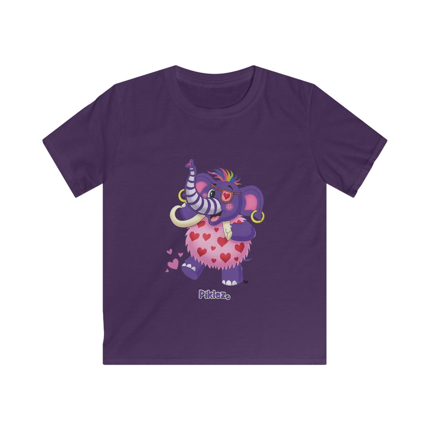 Piklez™ Kids Softstyle Tee – "Full of Love!" Graphic Shirt | Smile Universe Collection