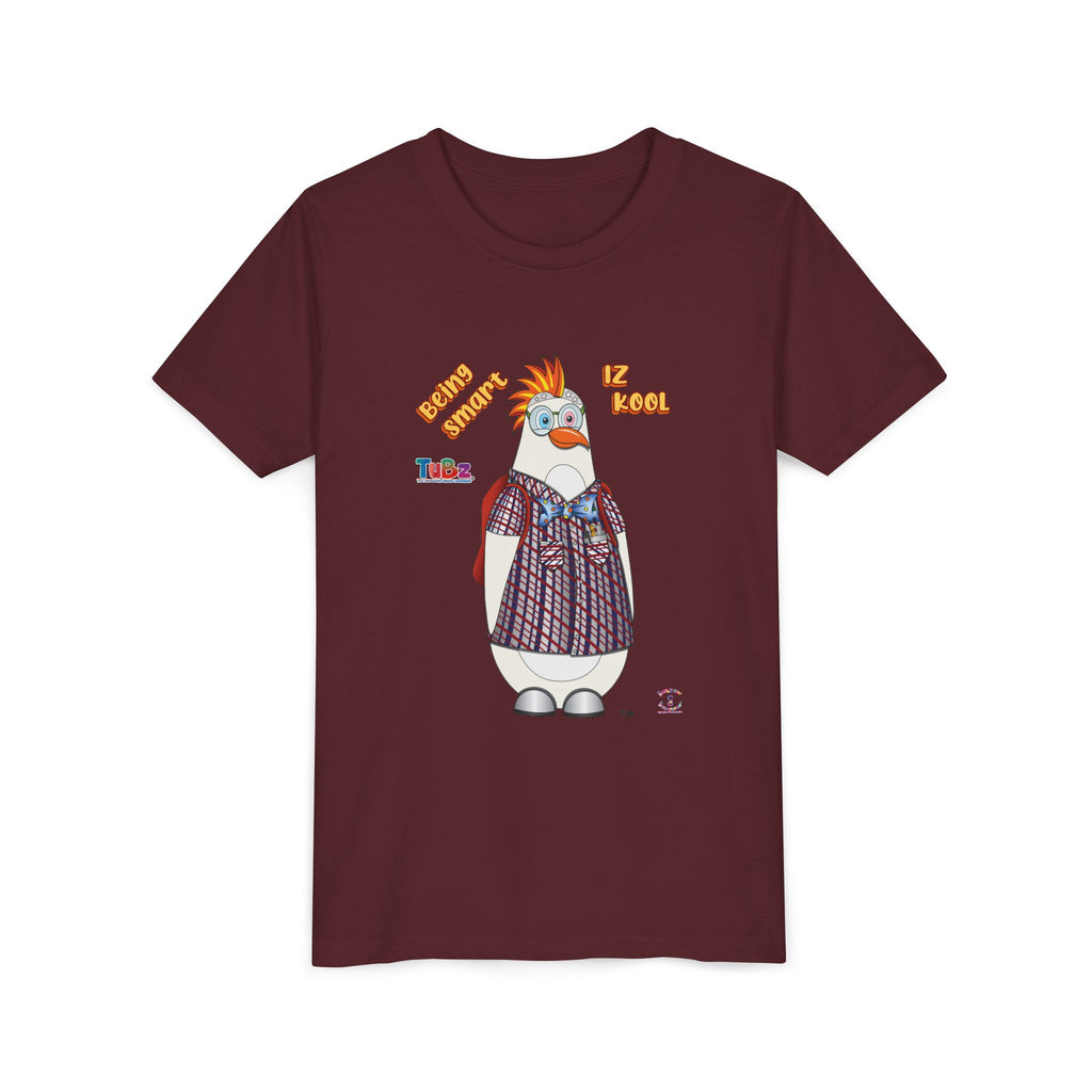 TuBz™ "Being Smart Iz Kool" Youth Graphic T-Shirt - Educational Kids Tee | TuBz4Kidz
