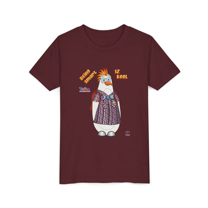 TuBz™ "Being Smart Iz Kool" Youth Graphic T-Shirt - Educational Kids Tee | TuBz4Kidz
