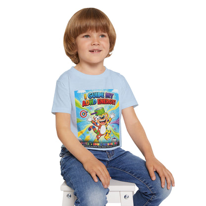 Potz™ Heavy Cotton™ Toddler T-Shirt – "I Guide My ADHD Energy!" Graphic Tee | Smile Universe Collection