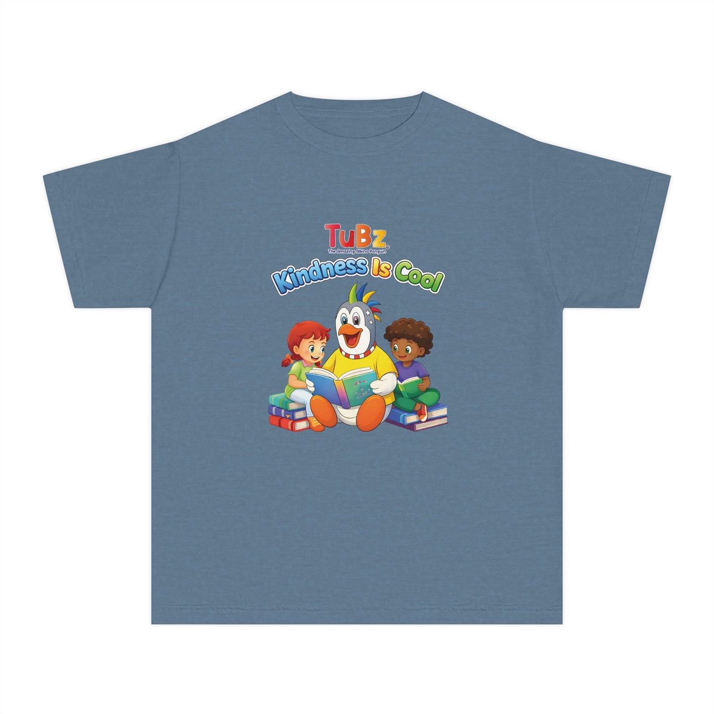 TuBz™ "Kindness Is Cool" Kids T-Shirt - Positive Message Graphic Tee | Smile Universe TuBz4Kidz
