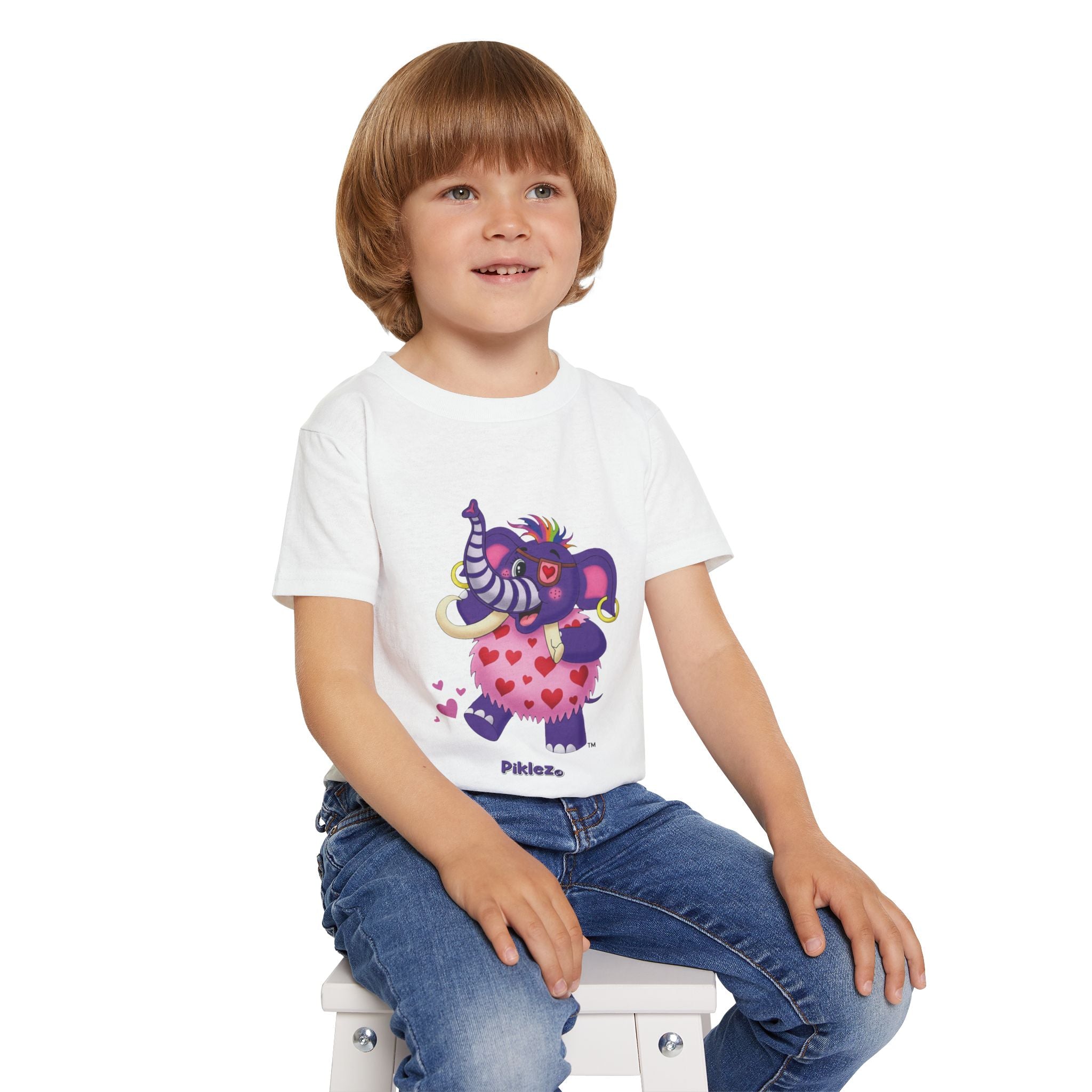 Piklez™ Heavy Cotton™ Toddler T-Shirt – "Full of Love!" Graphic Shirt | Smile Universe Collection